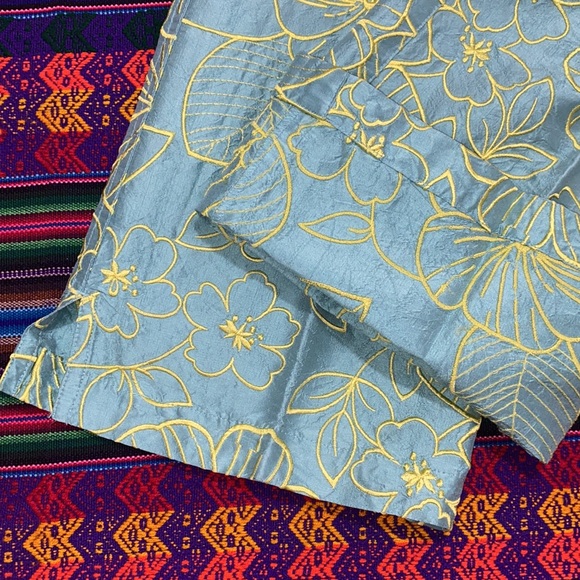NWOT! Unique Debra deRoo Silk Embroidered Pants - Picture 8 of 16